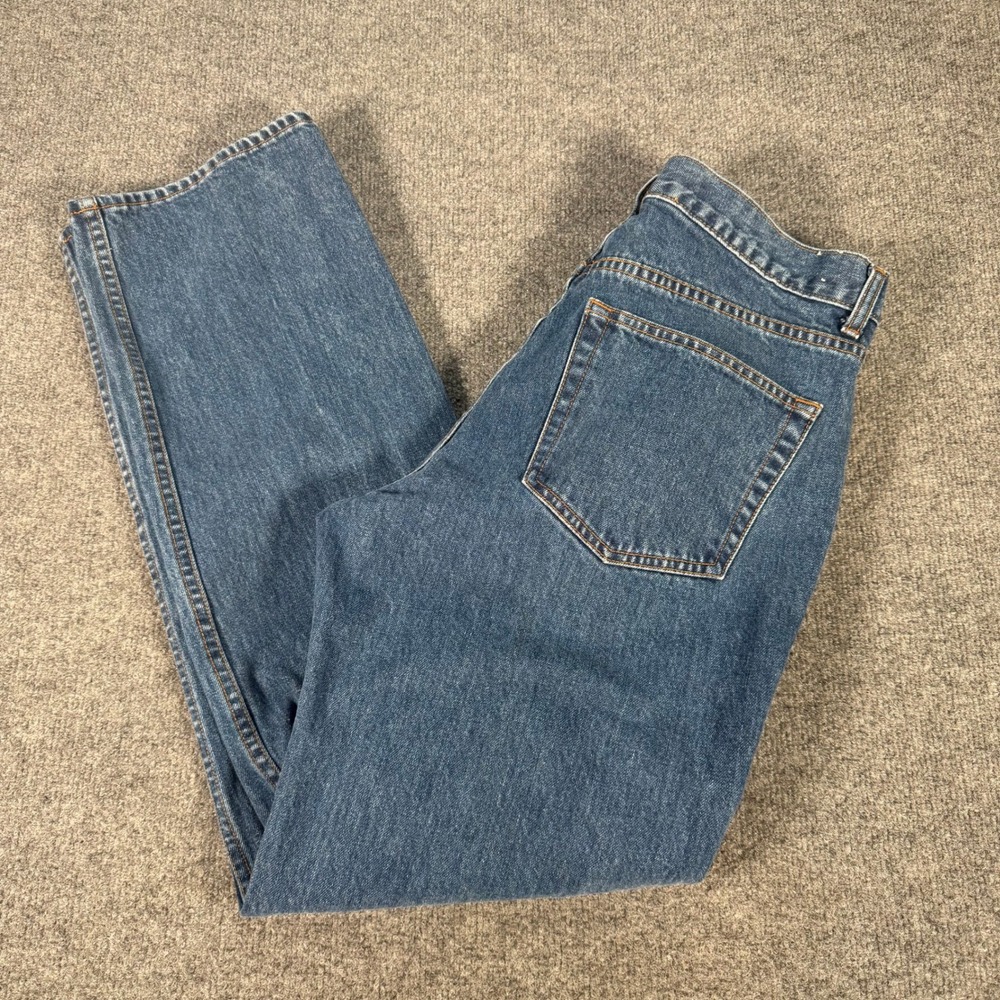 Gap Relaxed Fit Jeans Mens 33x32 Medium Wash Blue Denim Straight Leg #4209